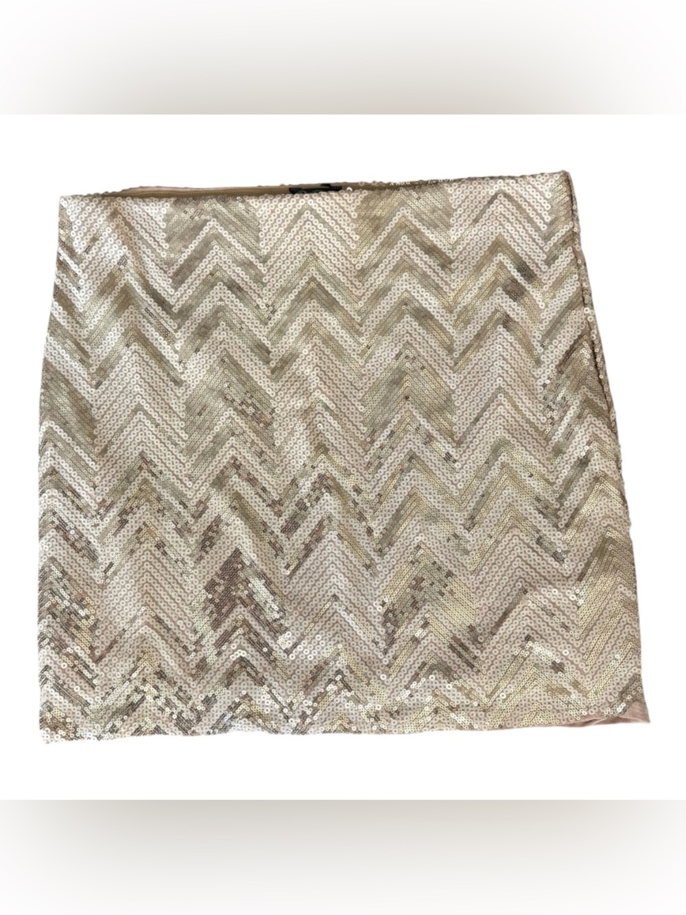 NWT ROCK 47 BY WRANGLER BEIGE SEQUIN
MINI SKIRT SIZE M
